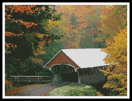 Autumn Covered Bridge - Artecy Cross Stitch