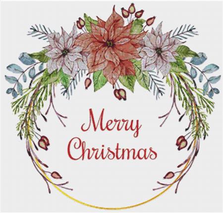 Christmas Wreath - X Squared Cross Stitch