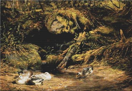 Ducks At The Spring Head - X Squared Cross Stitch