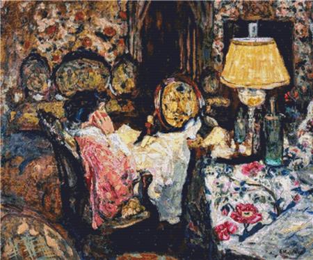 Madame Hessel dans son Salon a Saint Jacut - X Squared Cross Stitch