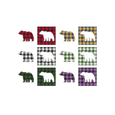 Fun With Plaid: Bear - Cross Stitch Wonders
