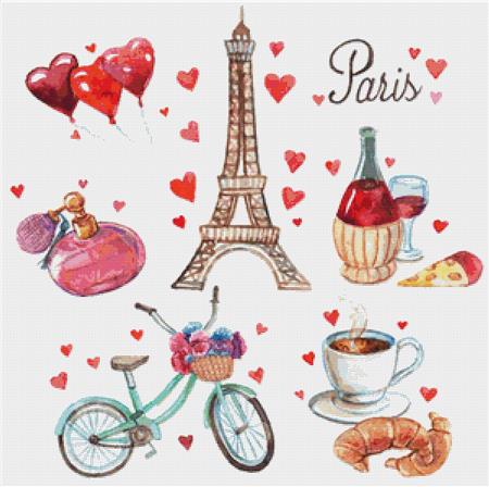 Paris I - X Squared Cross Stitch