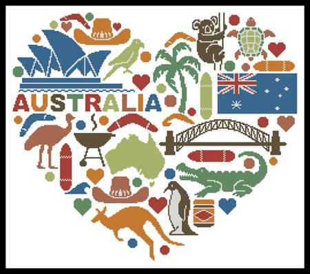 Heart Of Australia - Artecy Cross Stitch