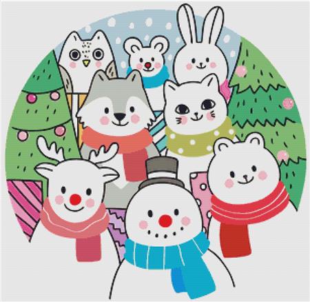 Christmas Animals I - X Squared Cross Stitch