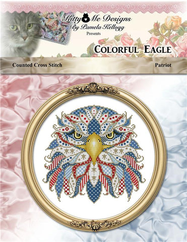 Colorful Eagle Patriot - Kitty & Me Designs