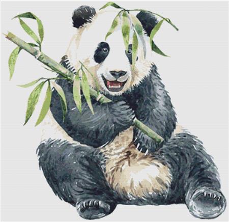 Cheeky Panda - X Squared Cross Stitch