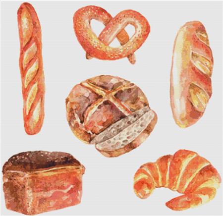 Fresh Bread - X Squared Cross Stitch