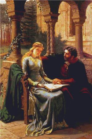 Abelard And His Pupil Heloise - X Squared Cross Stitch