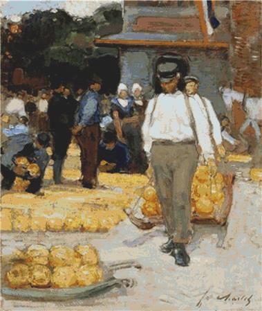 Dutch Cheese Market - X Squared Cross Stitch