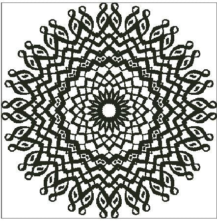 Line Art Mandala - Fox Trails Needlework