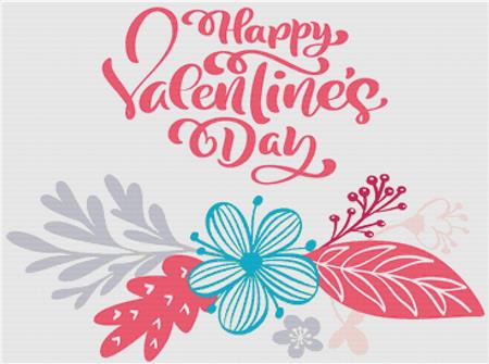 Happy Valentines Day I - X Squared Cross Stitch