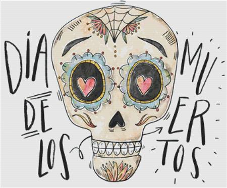 Dia De Los Muertos II - X Squared Cross Stitch