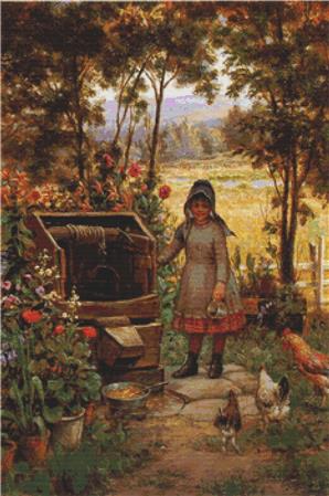 The Little Flower Girl - X Squared Cross Stitch