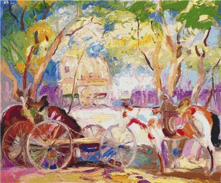 Circling The Wagons - X Squared Cross Stitch