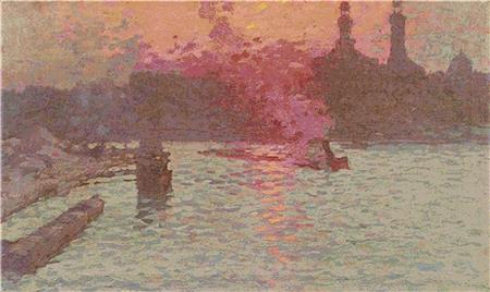 Tugboat On The Seine Near The Trocadero - X Squared Cross Stitch