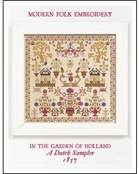 In The Garden Of Holland, 1857 - Modern Folk Embroidery