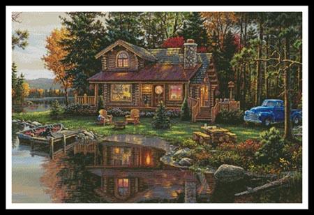 Peace River Cabin - Artecy Cross Stitch