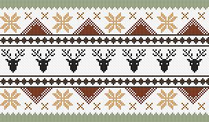 Christmas Reindeer - X Squared Cross Stitch