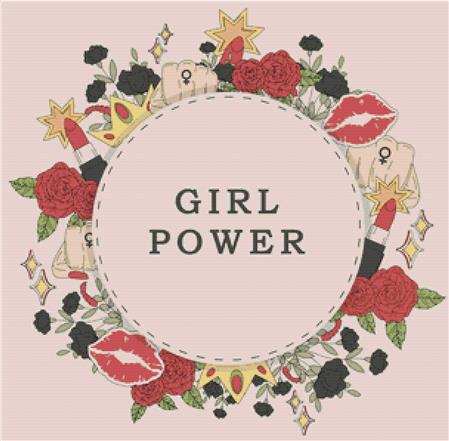 Girl Power - X Squared Cross Stitch