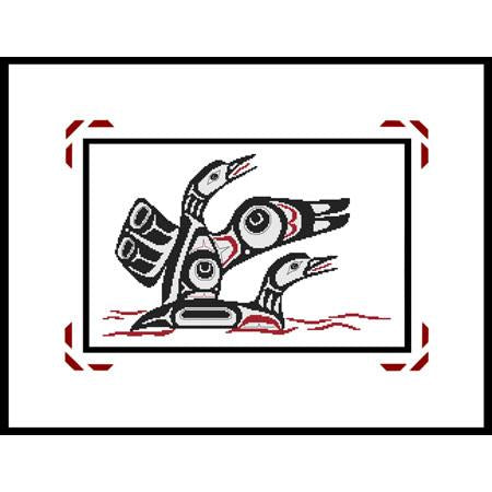 A Northwest Coast Native Art: Loons - Cross Stitch Wonders