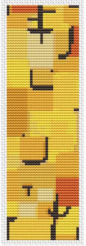 Characters In Yellow (Bookmark Chart) - Art of Stitch, The