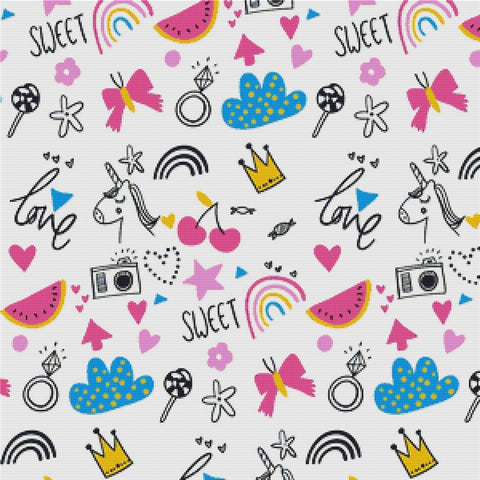 Girly Items - X Squared Cross Stitch