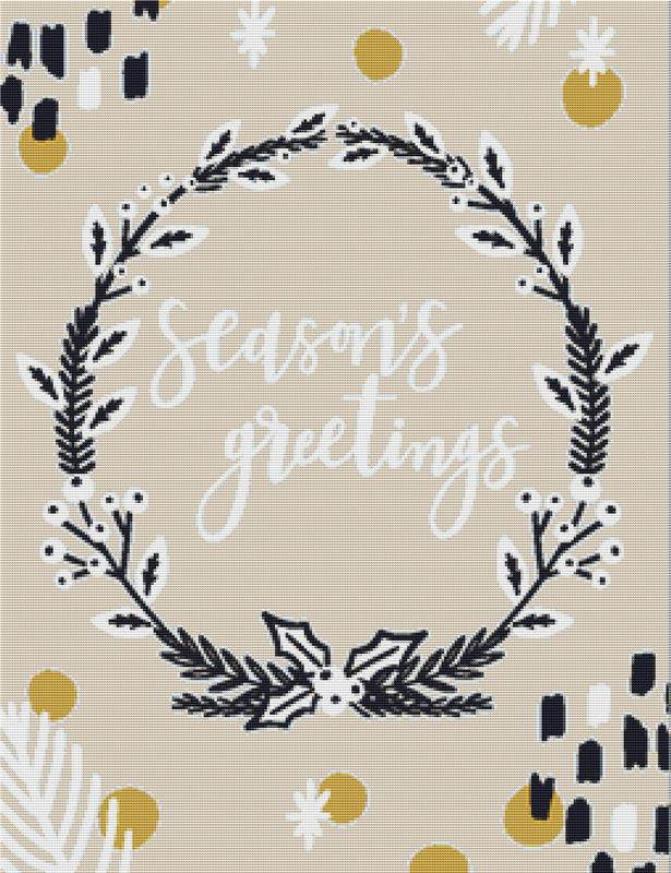 Season's Greetings - X Squared Cross Stitch