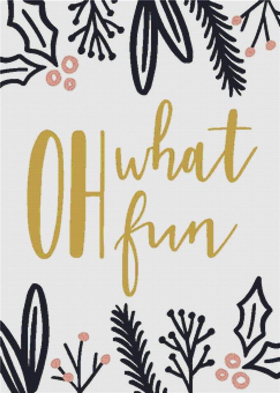 Oh What Fun - X Squared Cross Stitch