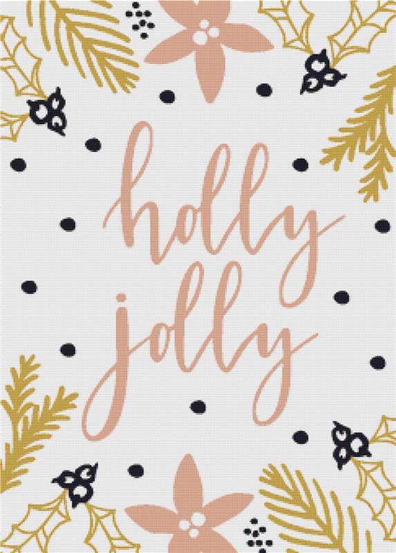 Holly Jolly - X Squared Cross Stitch