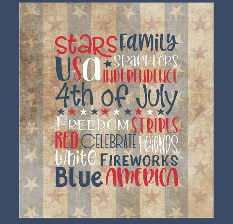 Subway Art: 4th Of July / Patriotic - Cross Stitch Wonders