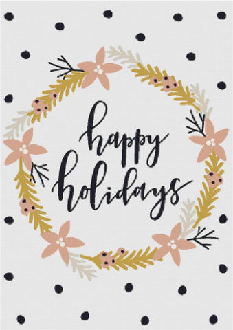 Happy Holidays - X Squared Cross Stitch