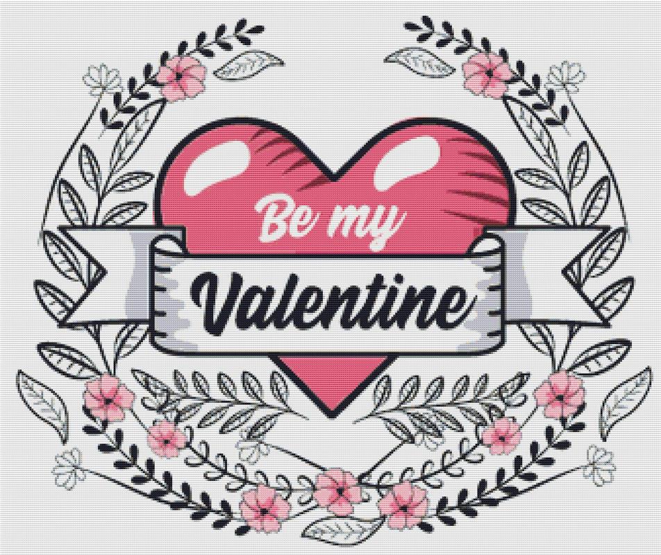 Be My Valentine - X Squared Cross Stitch