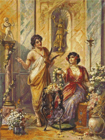 Inside A Roman Villa - X Squared Cross Stitch