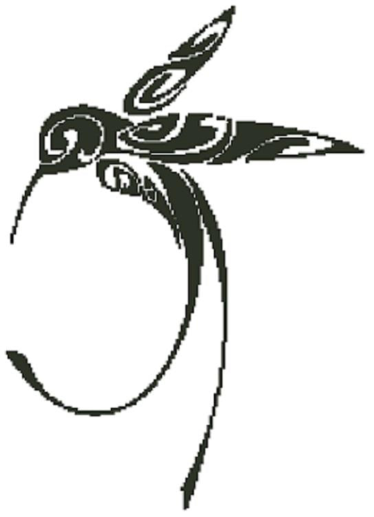 Hummingbird Silhouette - Fox Trails Needlework