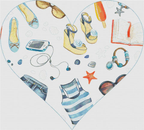 Summer Watercolour I - X Squared Cross Stitch