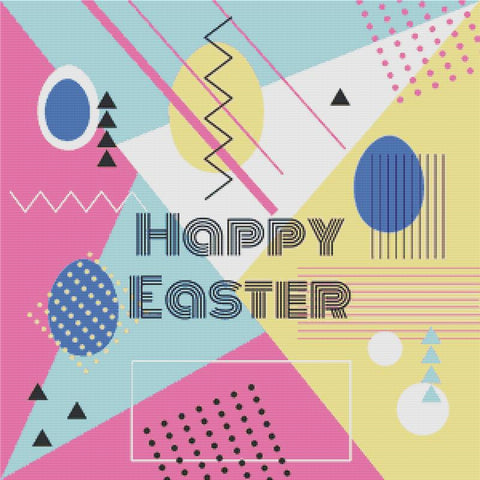 Happy Easter I - X Squared Cross Stitch