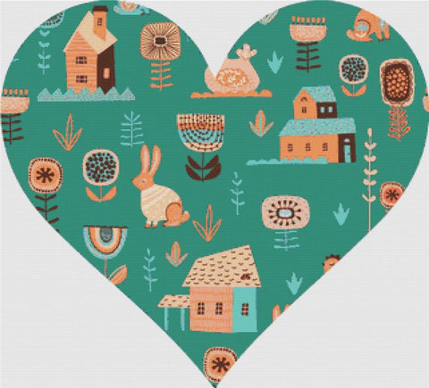 Folk Easter - X Squared Cross Stitch