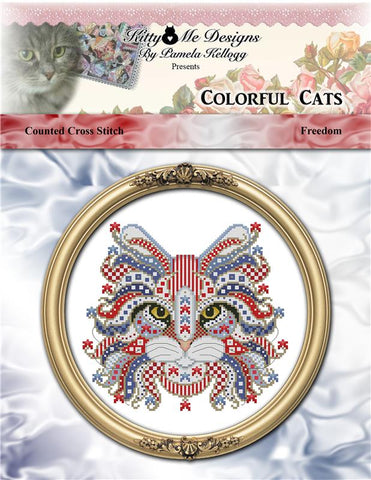 Colorful Cats Freedom - Kitty & Me Designs