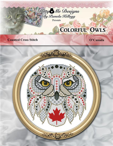 Colorful Owls O'Canada - Kitty & Me Designs