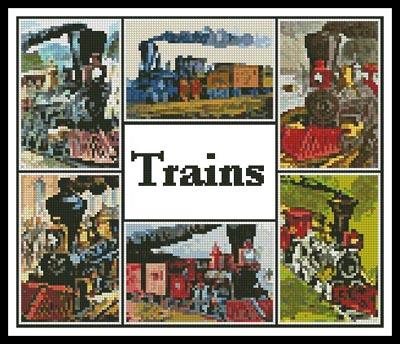 Train Sampler - Artecy Cross Stitch