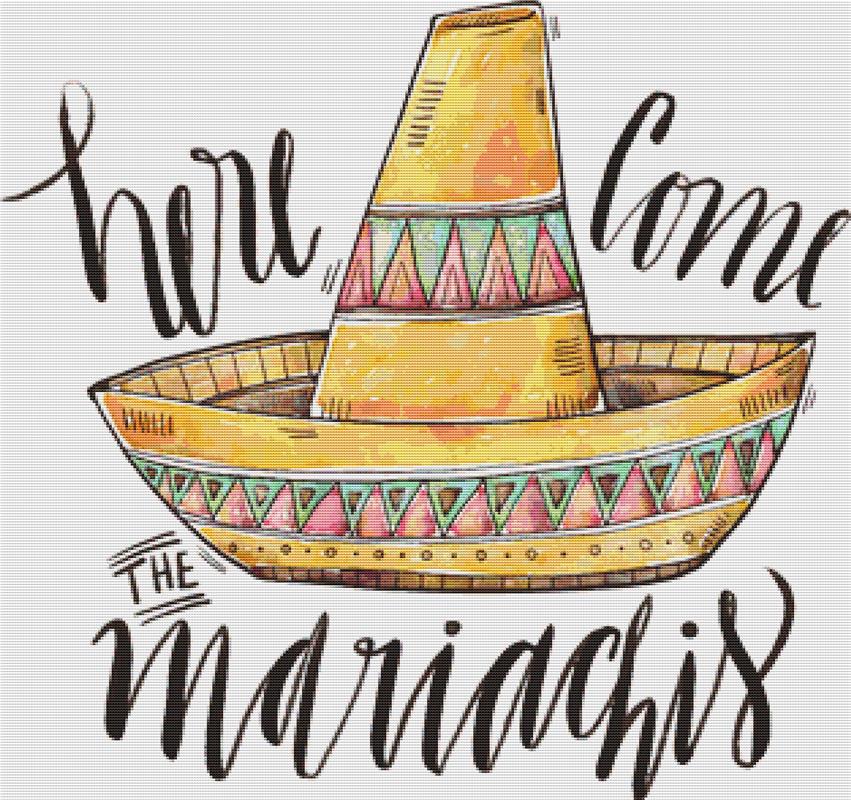 The Mariachis - X Squared Cross Stitch