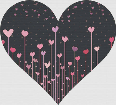 Elegant Hearts Heart - X Squared Cross Stitch