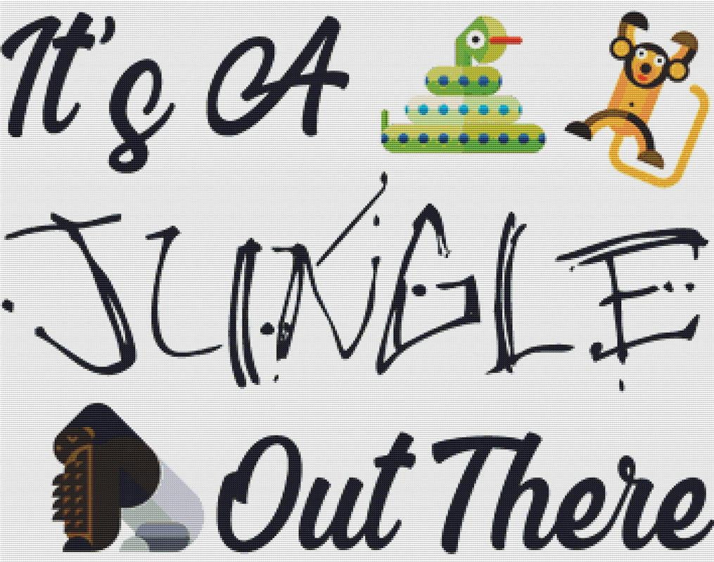 It's A Jungle - X Squared Cross Stitch