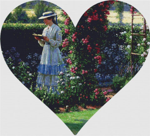 Sweet Solitude Heart - X Squared Cross Stitch