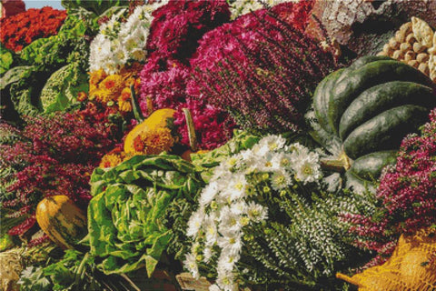 Fresh Market Stall - X Squared Cross Stitch