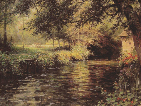 A Sunny Morning at Beaumont­le Roger - X Squared Cross Stitch