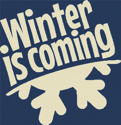 Winter Is Coming - X Squared Cross Stitch