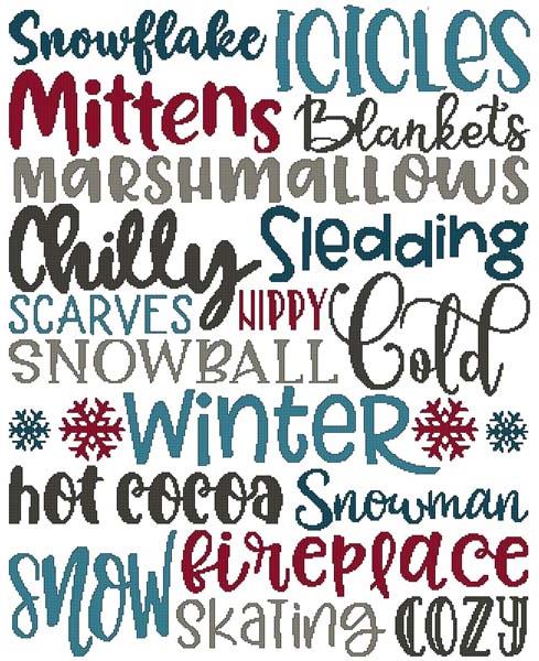 Subway Art: Winter - Cross Stitch Wonders