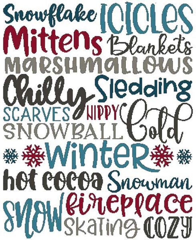 Subway Art: Winter - Cross Stitch Wonders