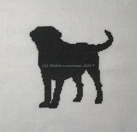 Dog Silhouette: Labrador Retriever - Stitchnmomma